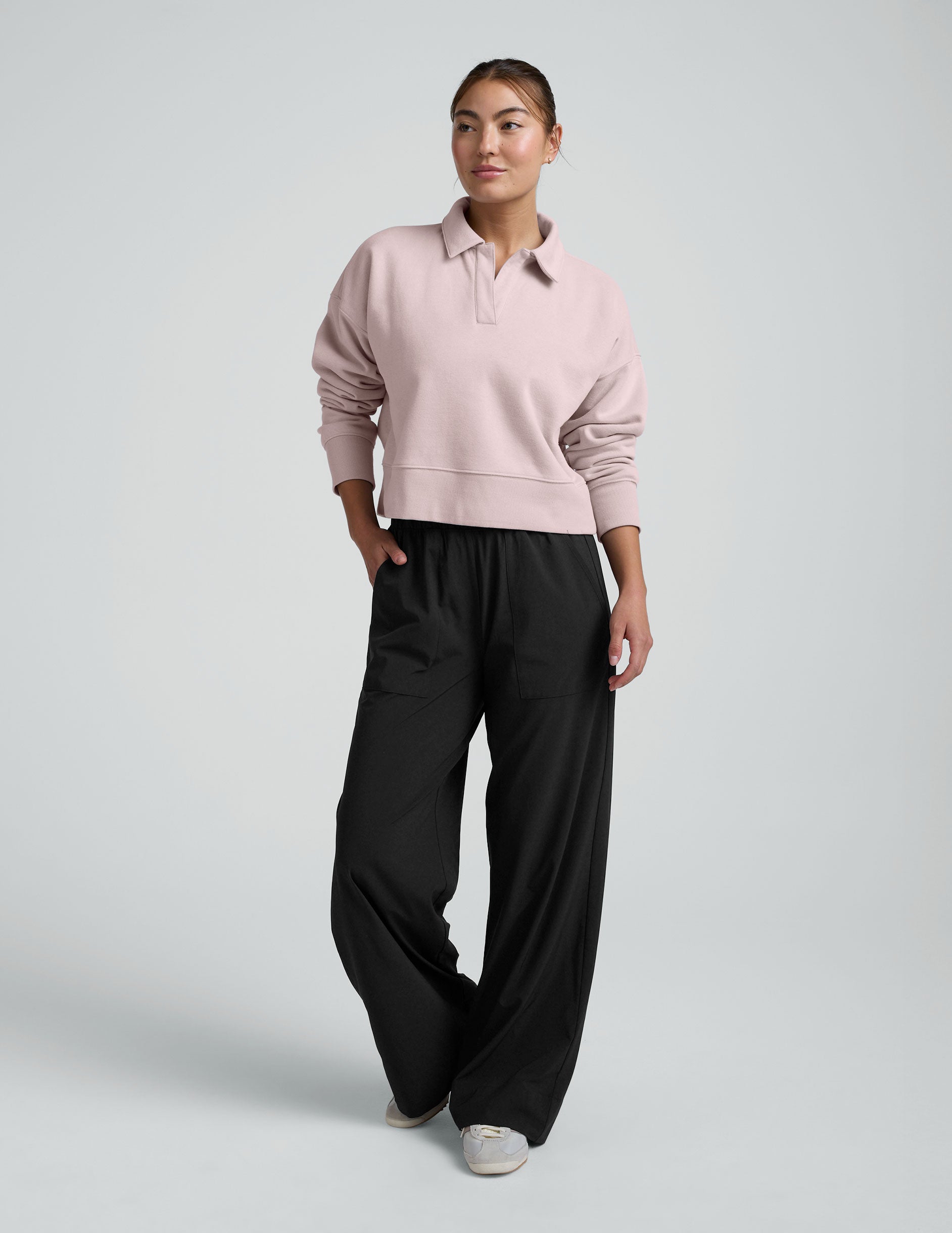 LuxeFleece Collared Sweatshirt - Image 2
