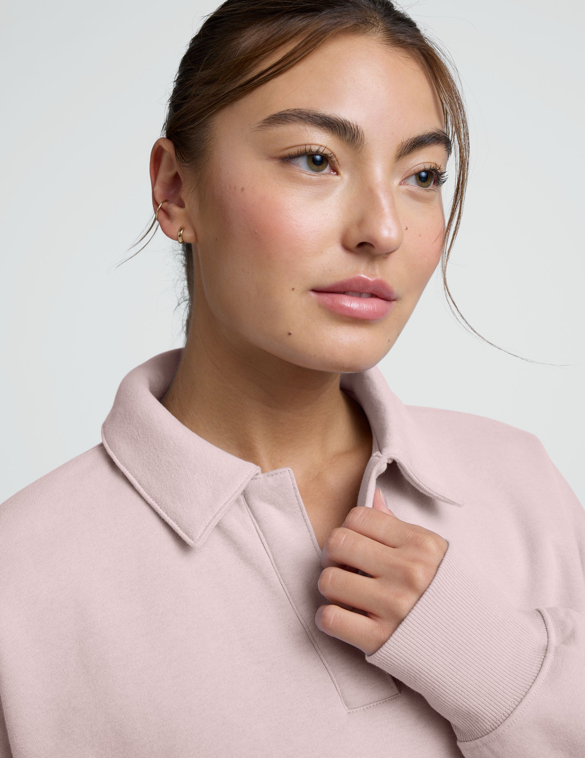 LuxeFleece Collared Sweatshirt - Image 5