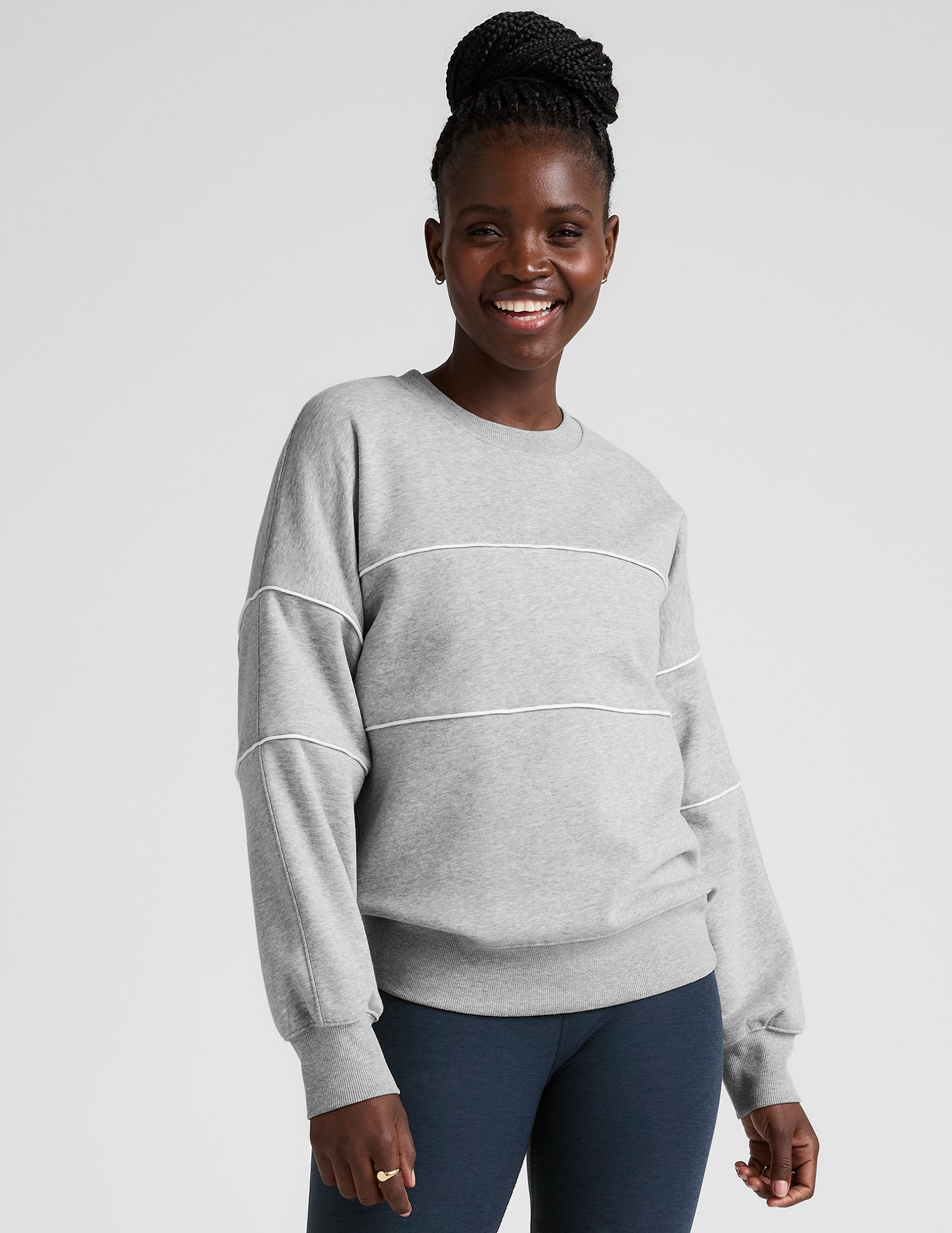 LuxeFleece Piper Boxy Sweatshirt - Image 2
