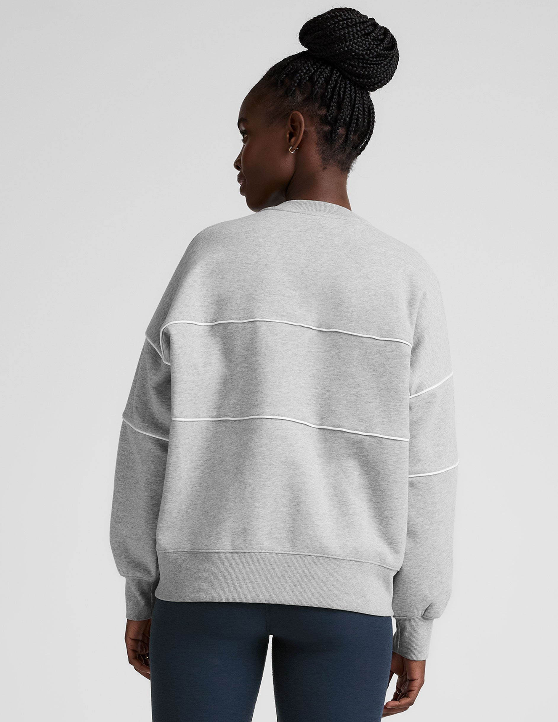 LuxeFleece Piper Boxy Sweatshirt - Image 4