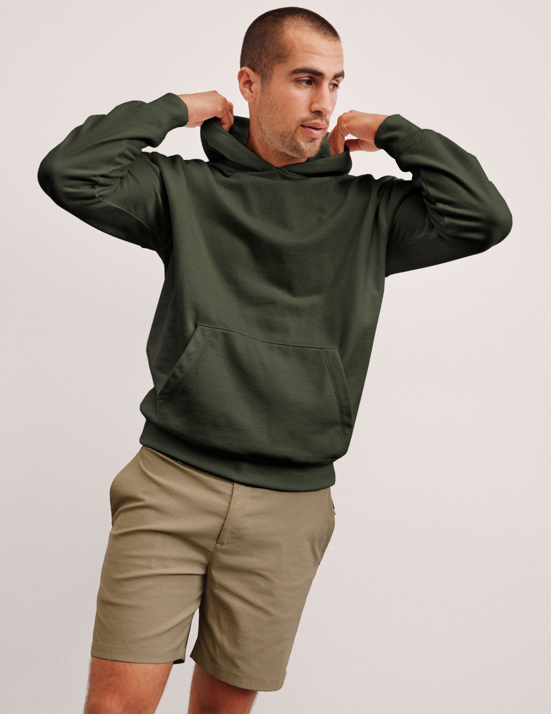 LuxeFleece Classic Fleece Men's Hoodie - Image 2