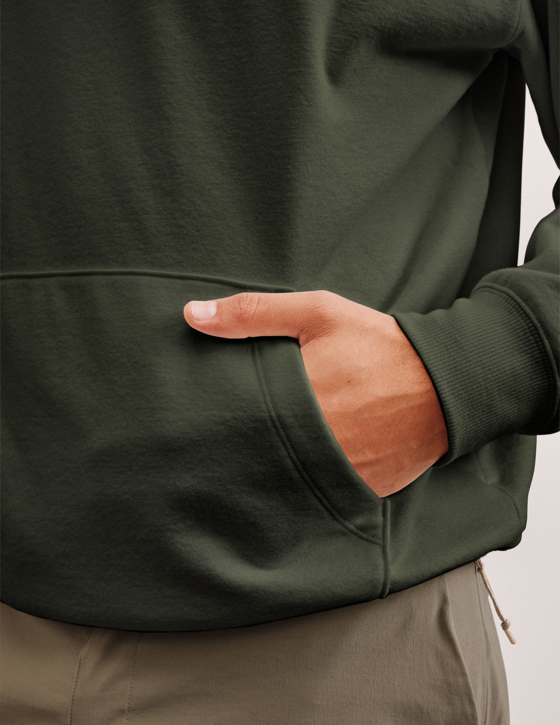 LuxeFleece Classic Fleece Men's Hoodie - Image 3