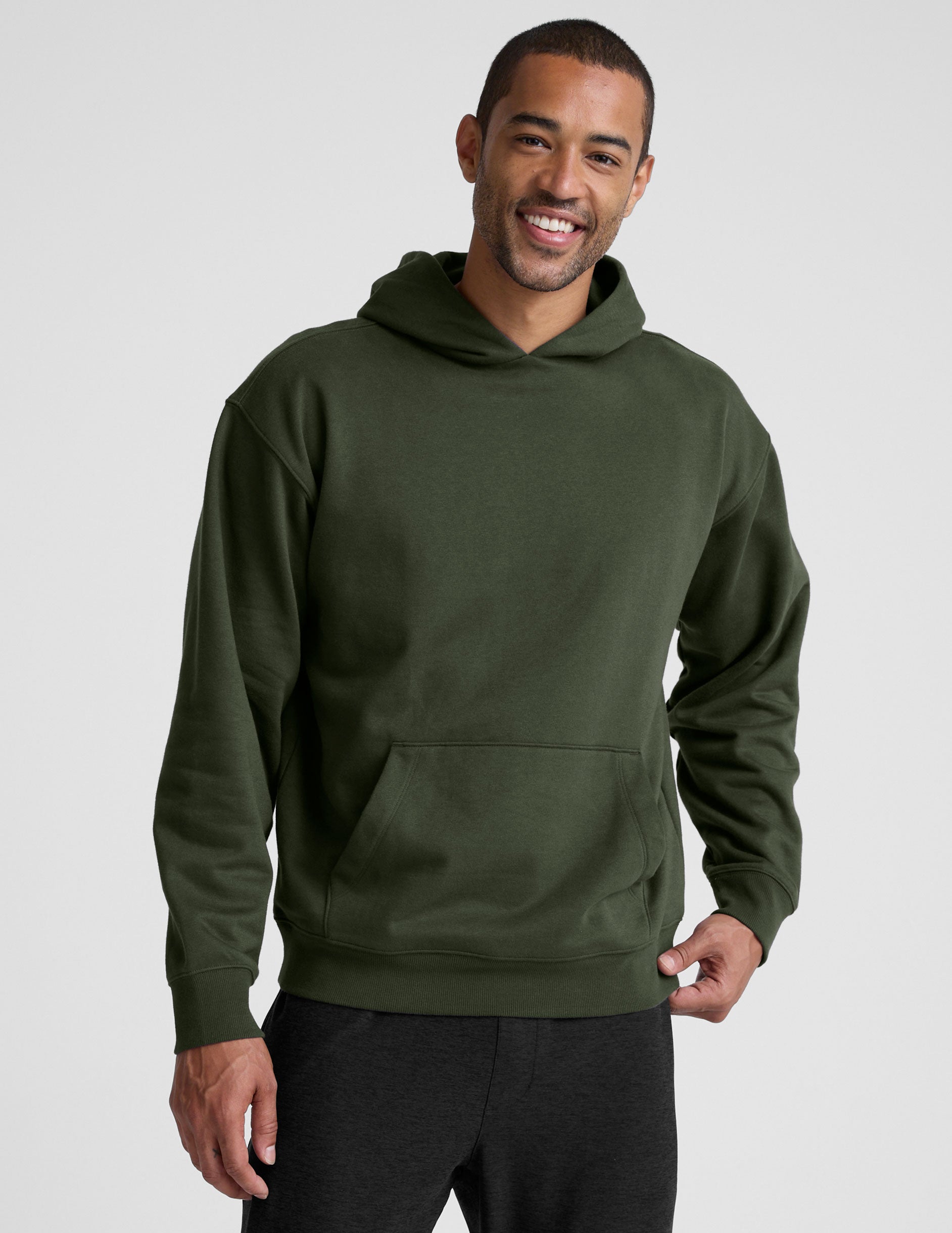 LuxeFleece Classic Fleece Men's Hoodie - Image 4