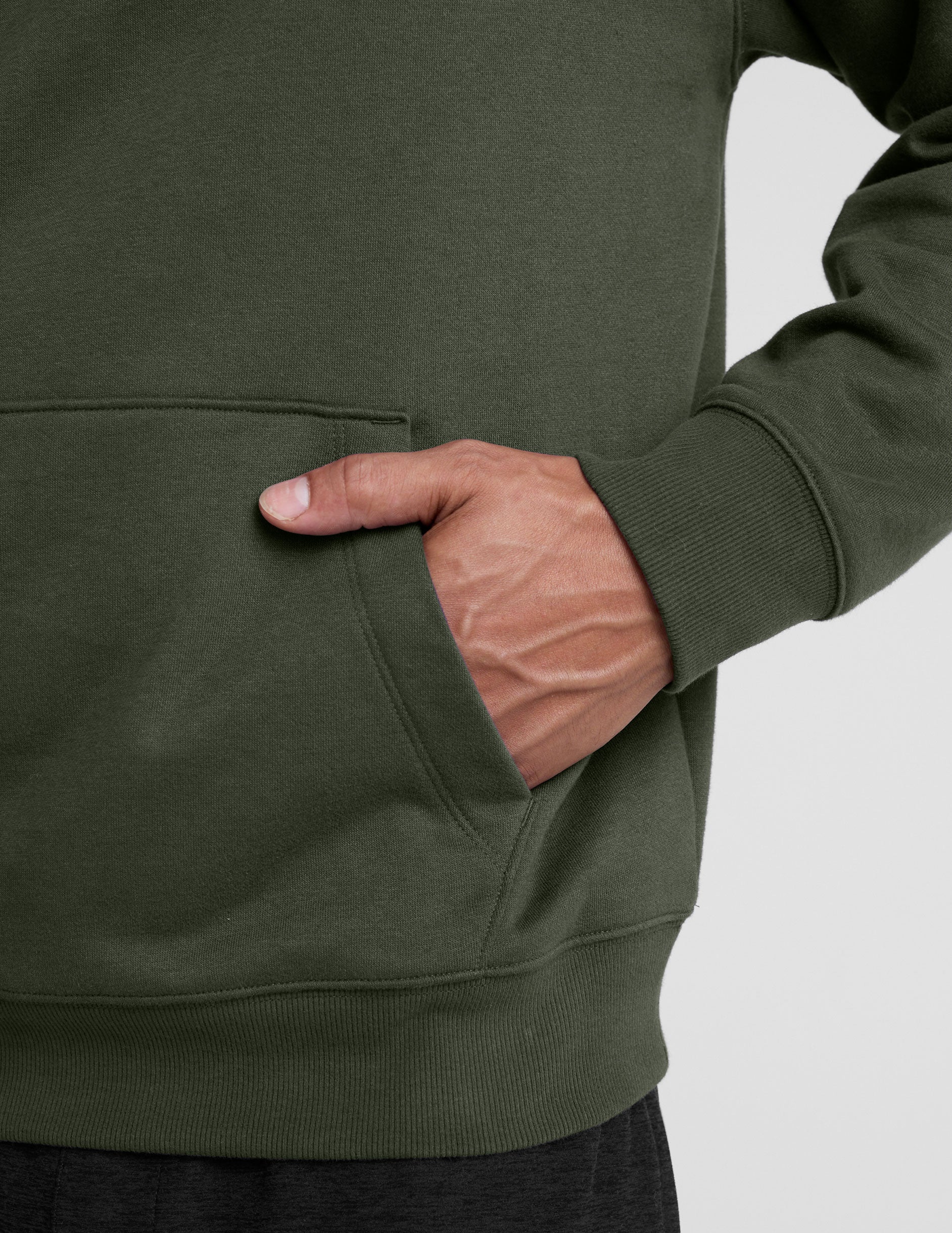 LuxeFleece Classic Fleece Men's Hoodie - Image 7
