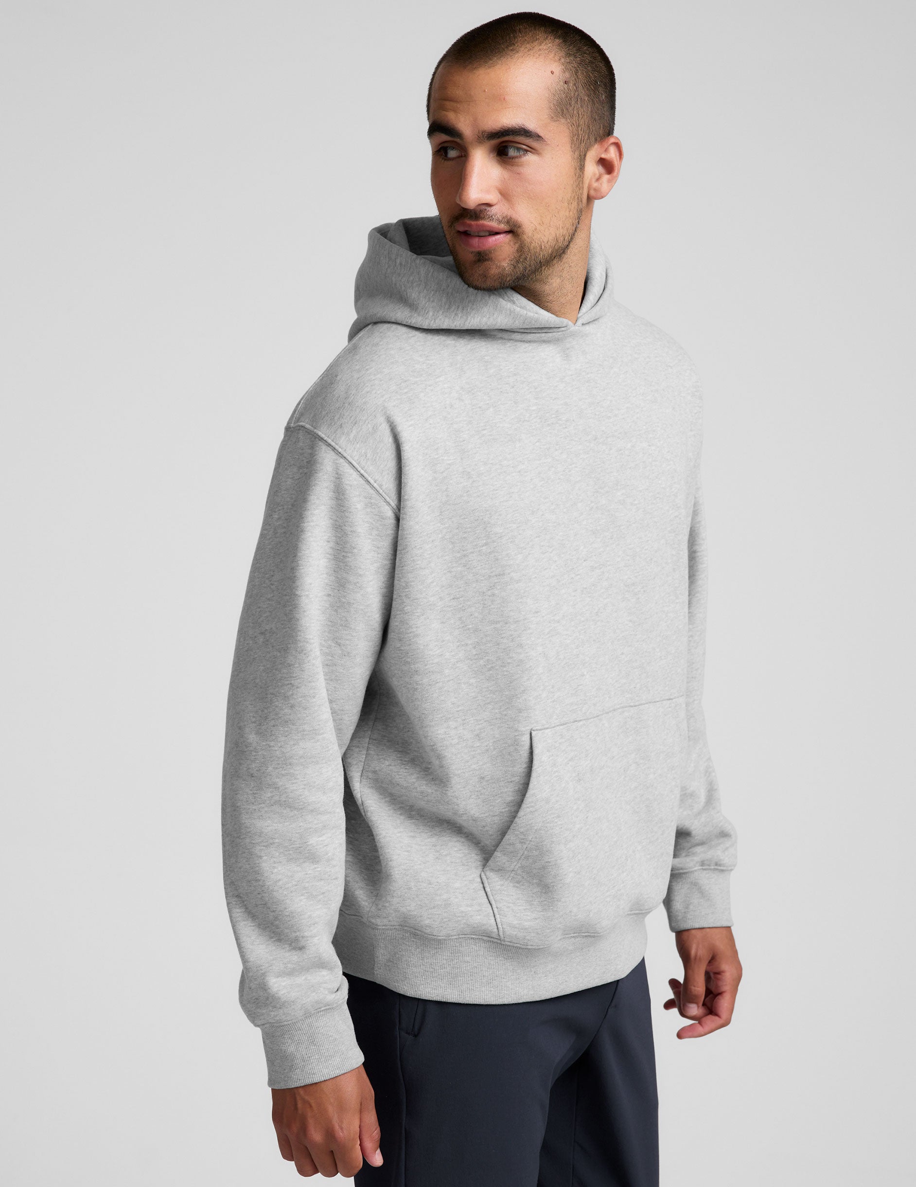 LuxeFleece Classic Fleece Men's Hoodie - Image 4