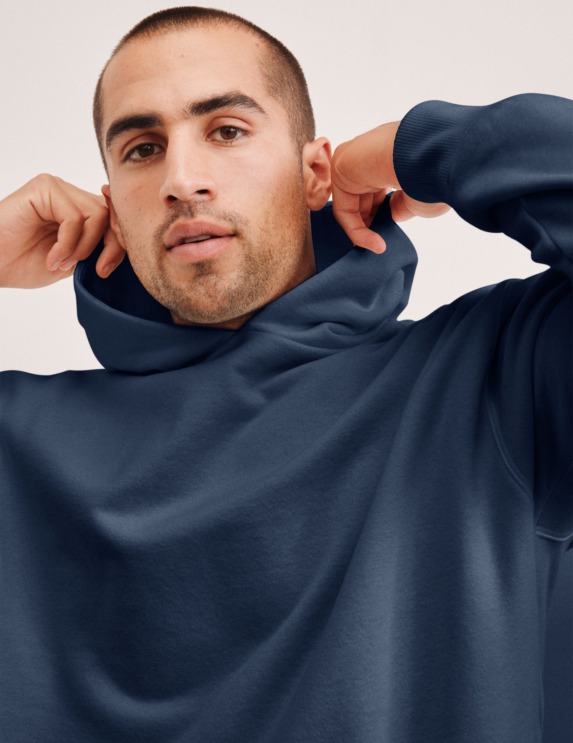 LuxeFleece Classic Fleece Men's Hoodie - Image 3