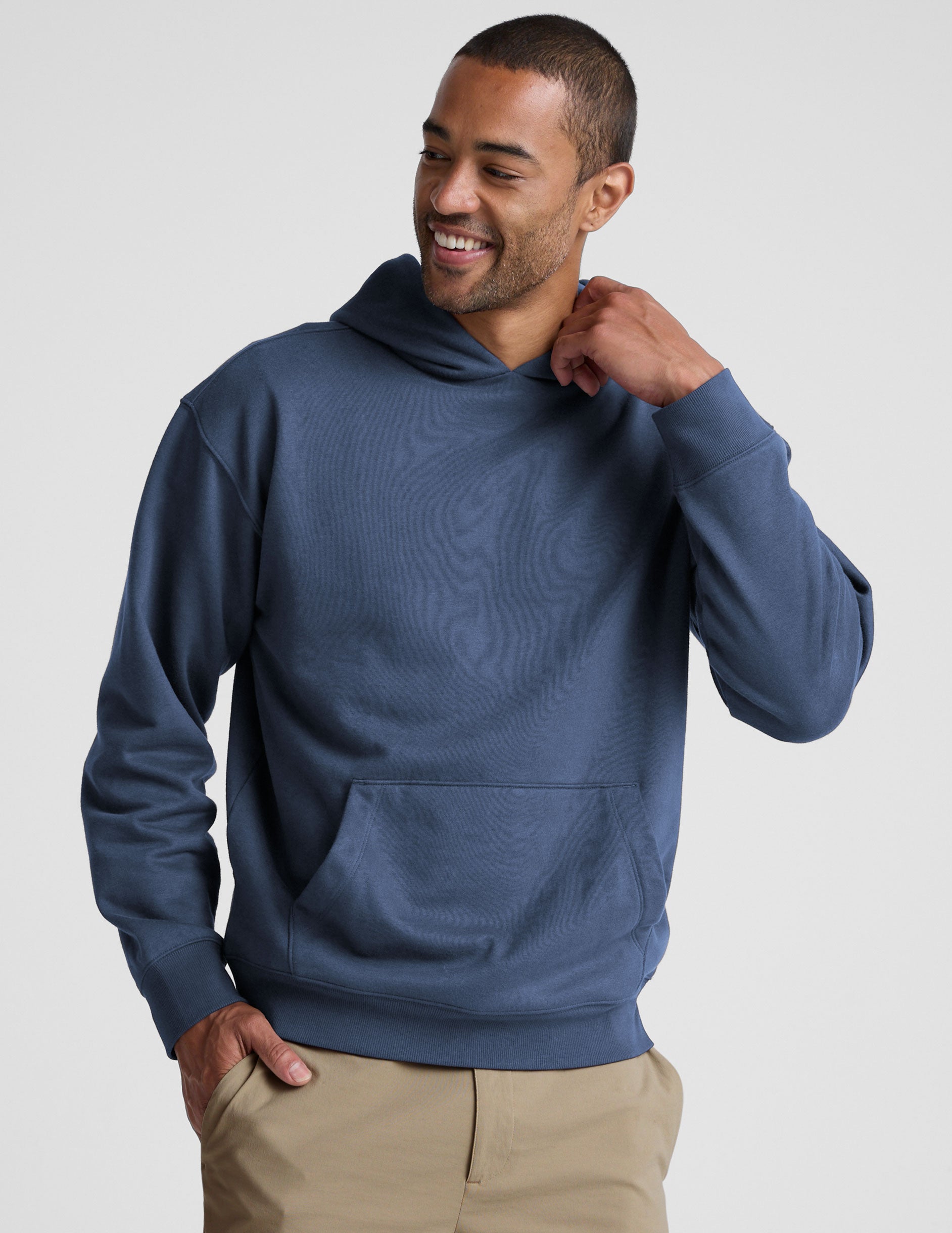 LuxeFleece Classic Fleece Men's Hoodie - Image 4