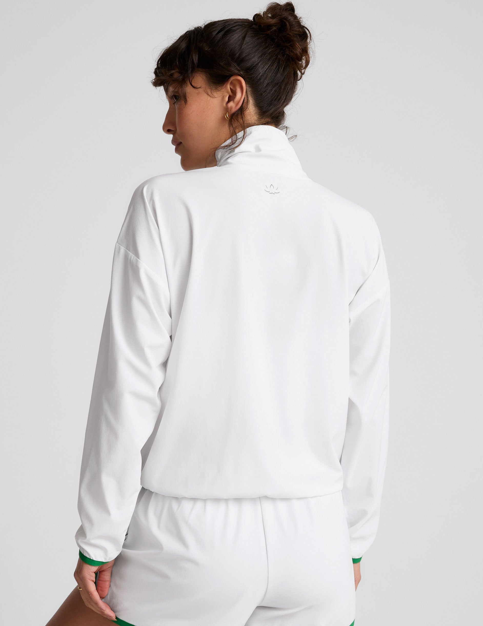 Stretch Woven Course Contrast Half Zip Pullover - Image 5