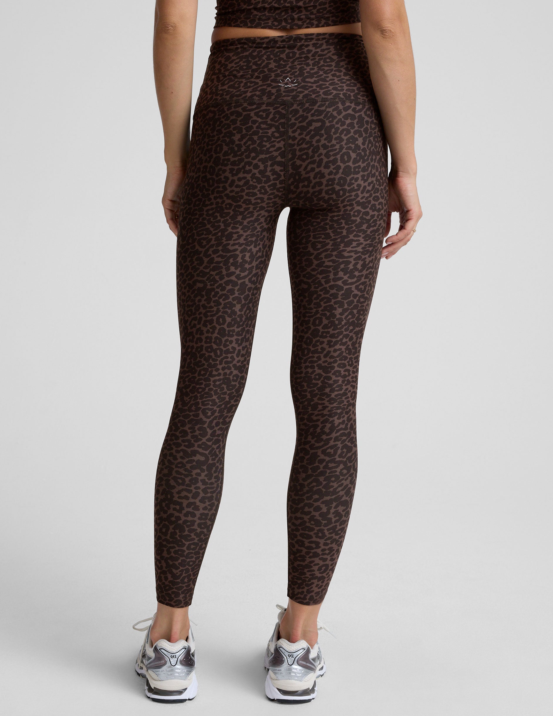 Espresso Leopard SoftMark High Waisted Midi Legging - Image 4