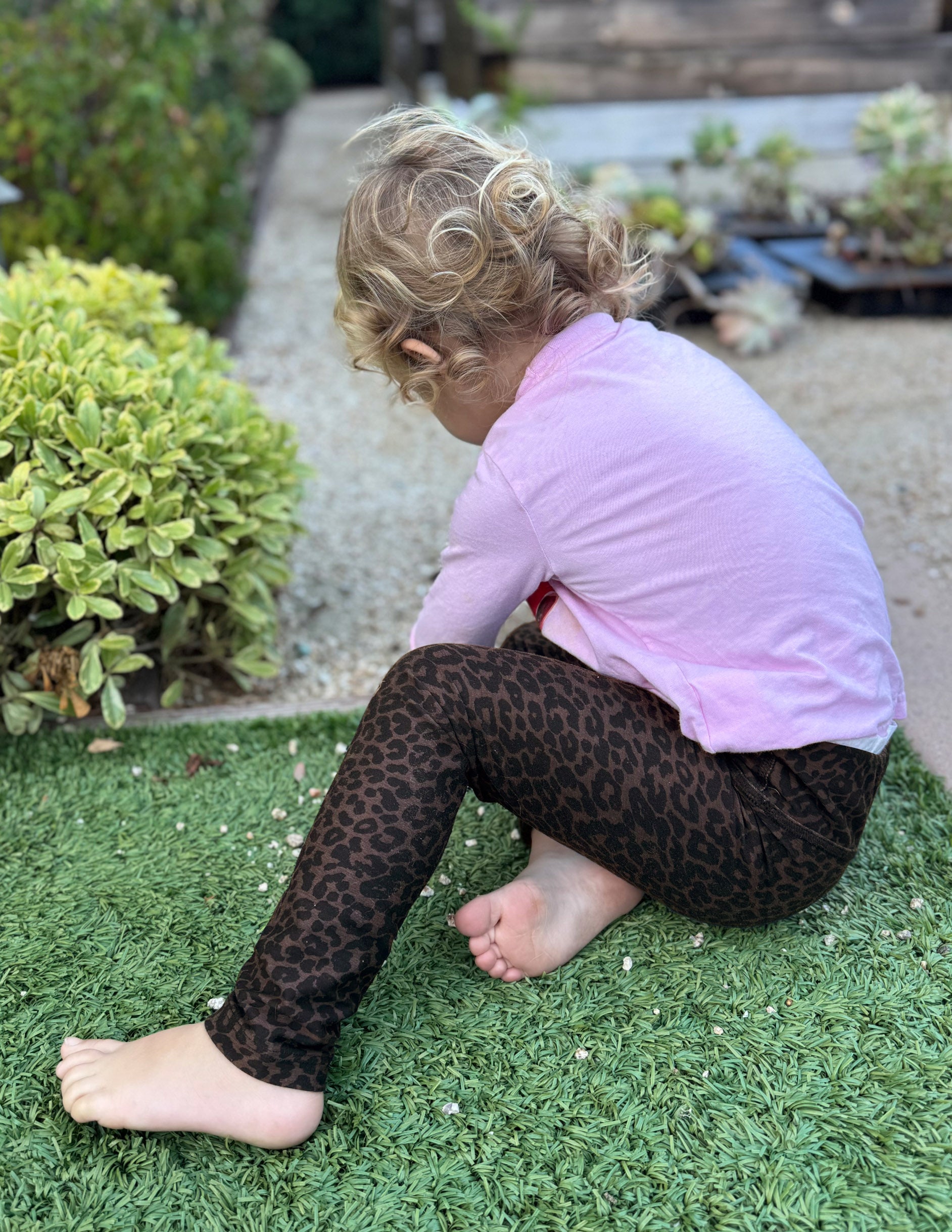 Espresso Leopard SoftMark Toddler Legging - Image 3