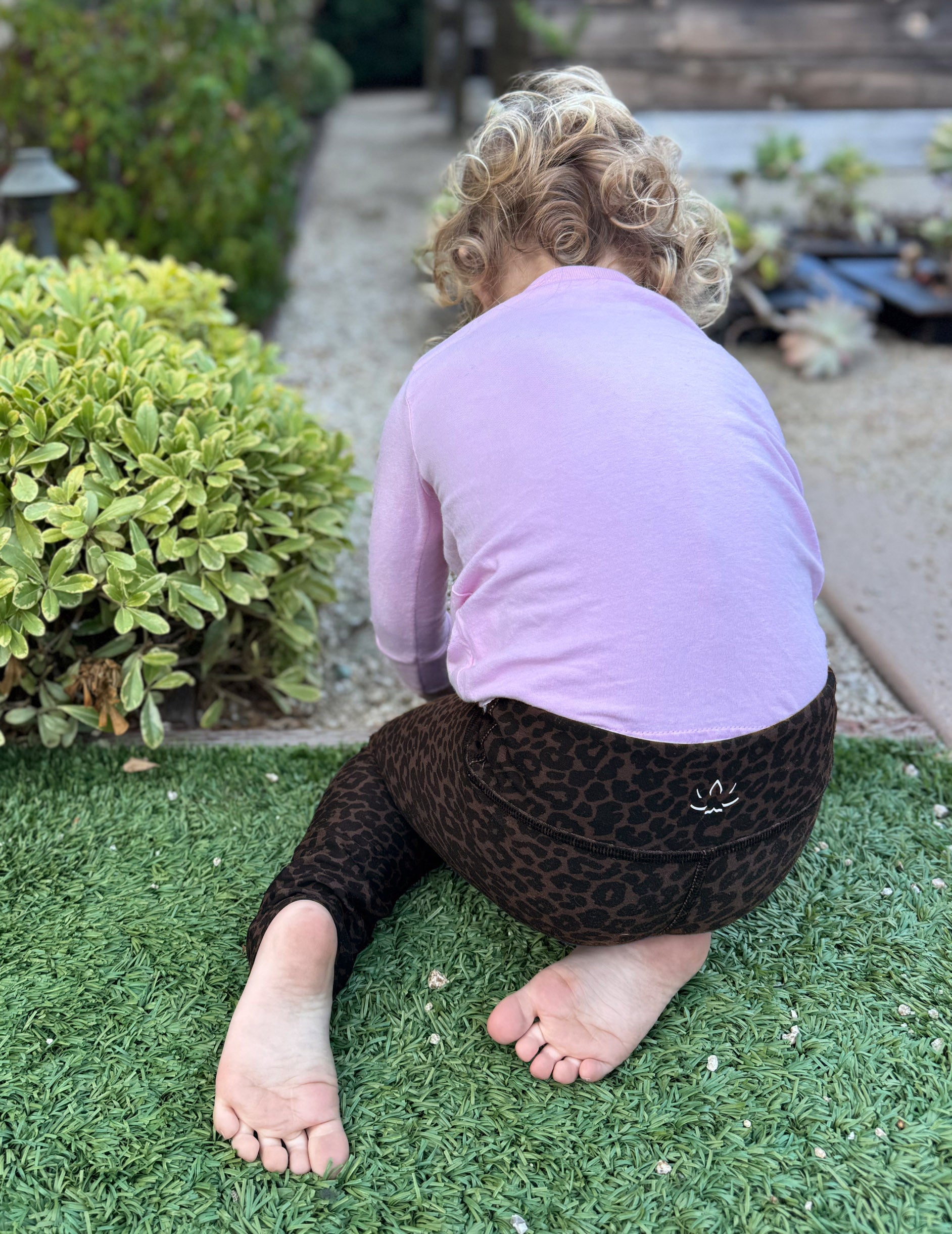 Espresso Leopard SoftMark Toddler Legging - Image 2