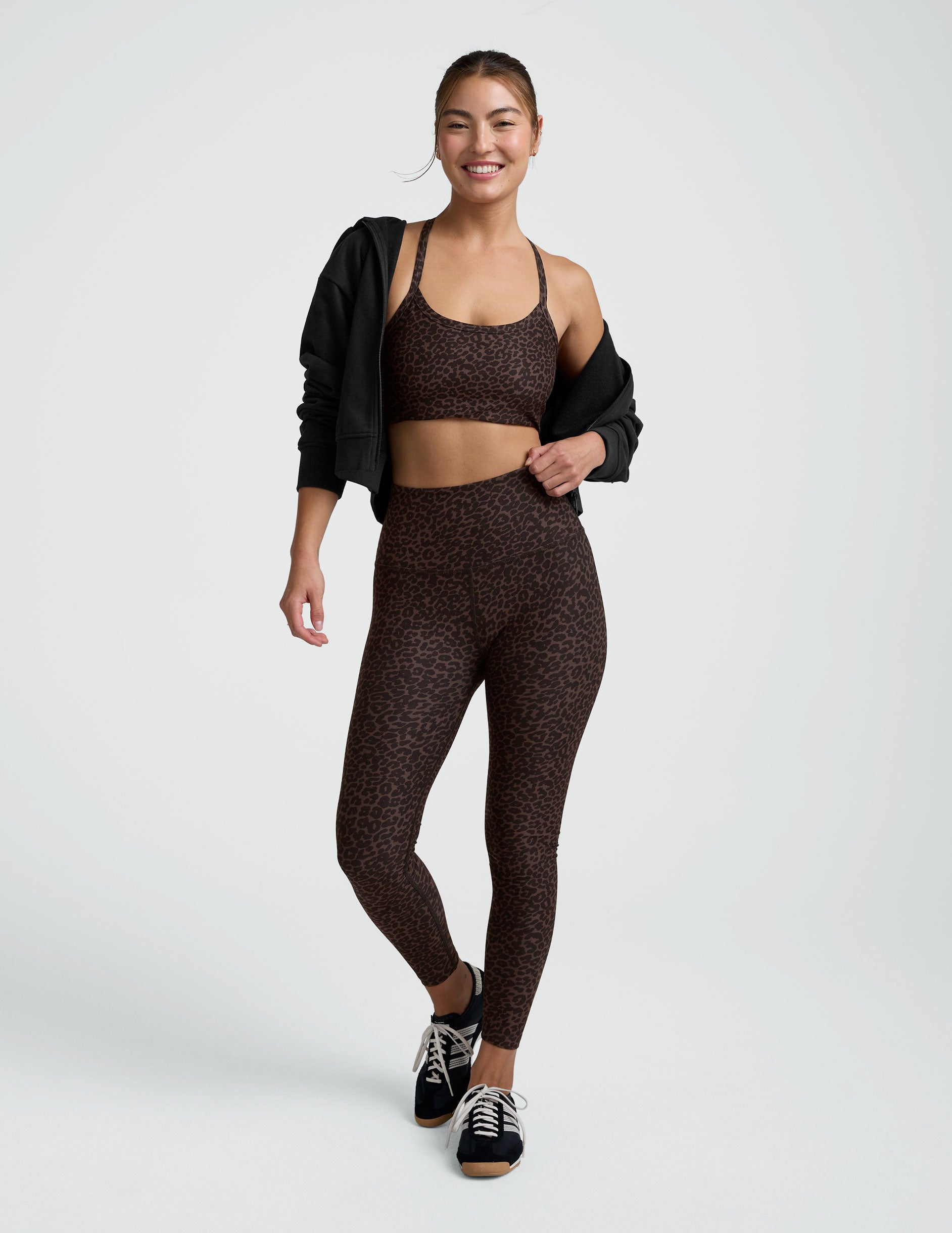 Espresso Leopard Softmark Slim Racerback Bra - Image 4