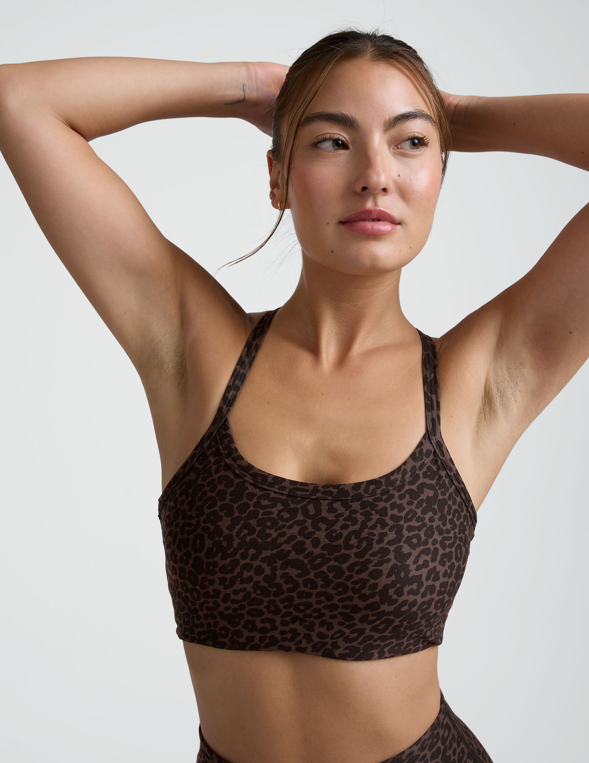 Espresso Leopard Softmark Slim Racerback Bra - Image 2