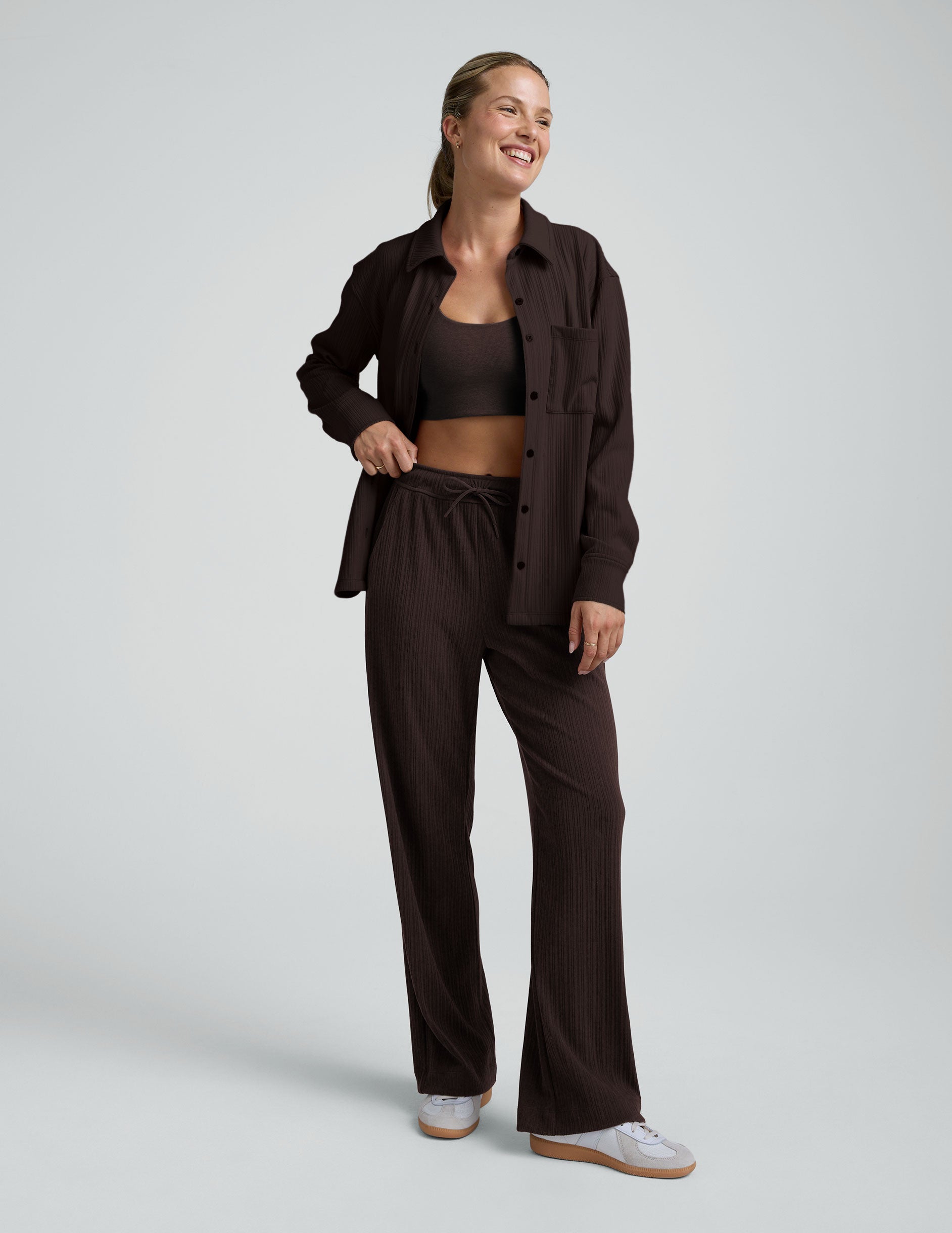 Breathe Easy Ribbed Wide Leg Pant - Image 4