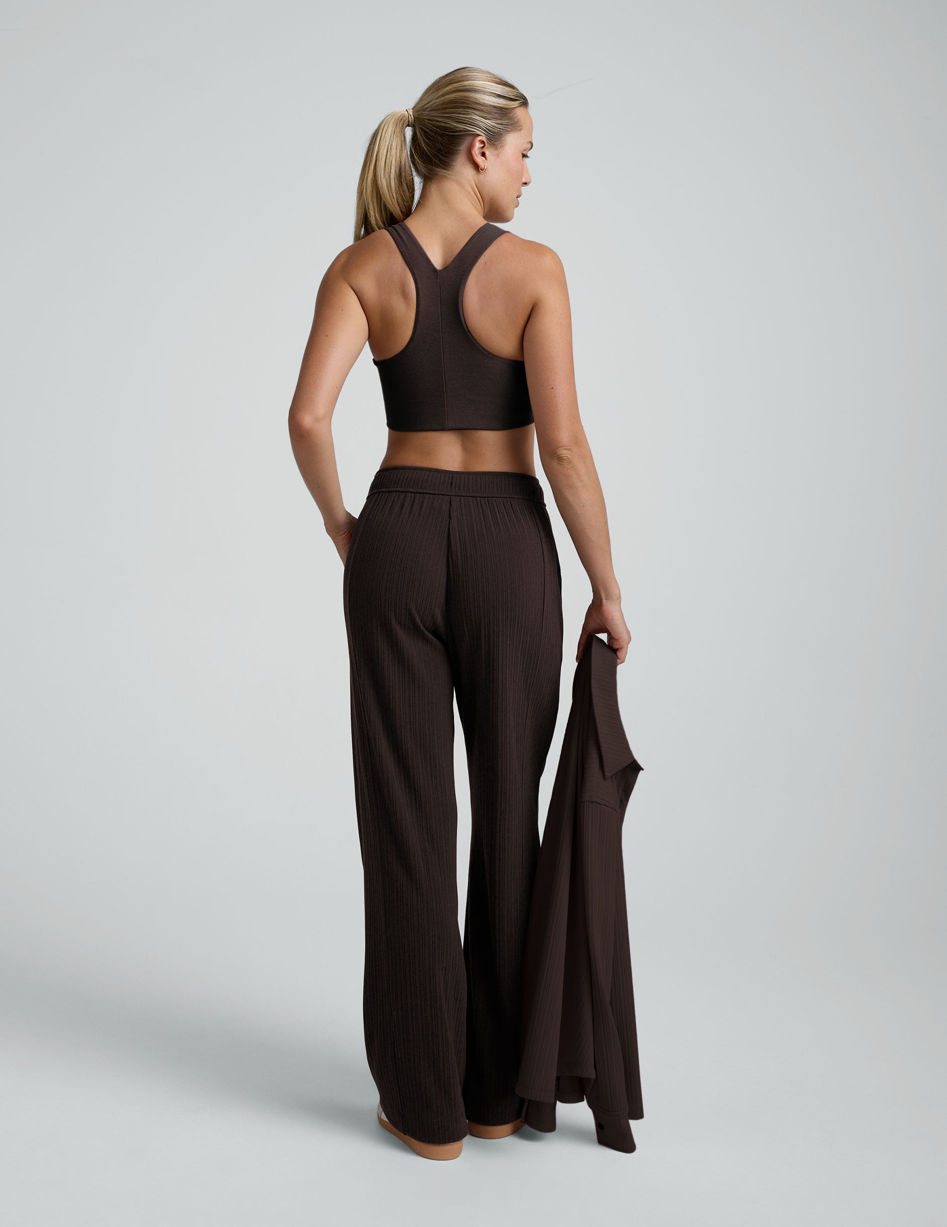 Breathe Easy Ribbed Wide Leg Pant - Image 5