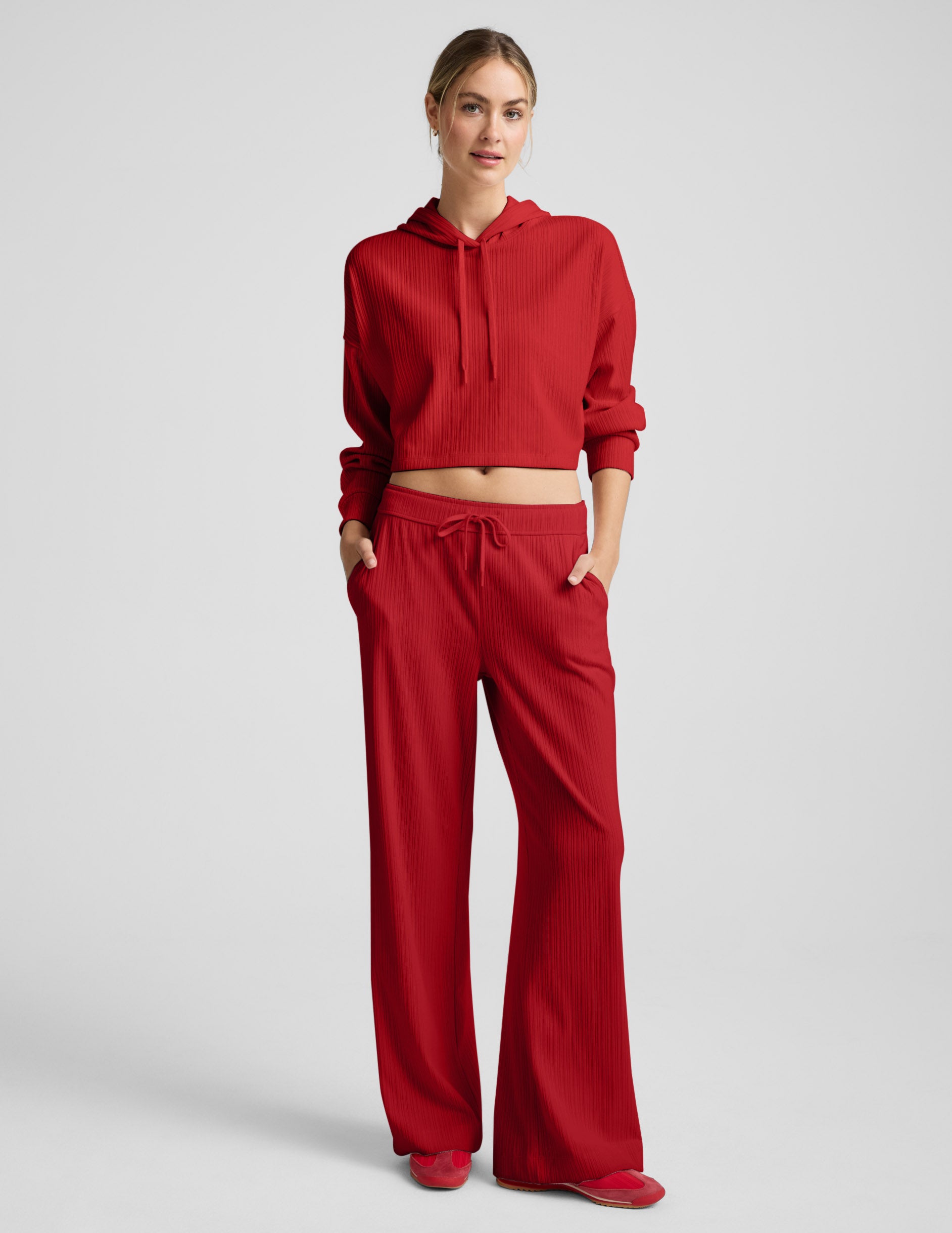 Breathe Easy Ribbed Wide Leg Pant - Image 6
