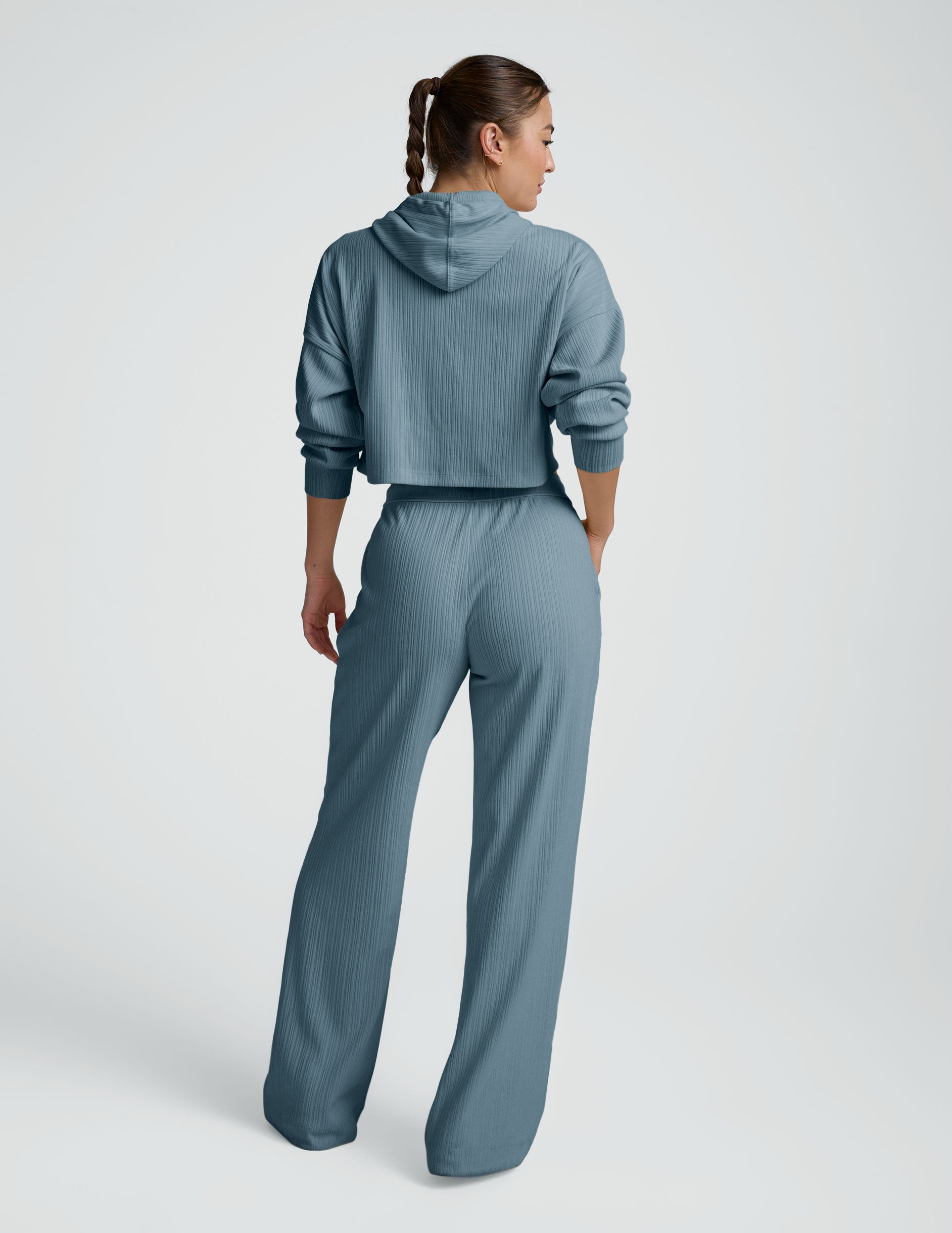 Breathe Easy Ribbed Wide Leg Pant - Image 3
