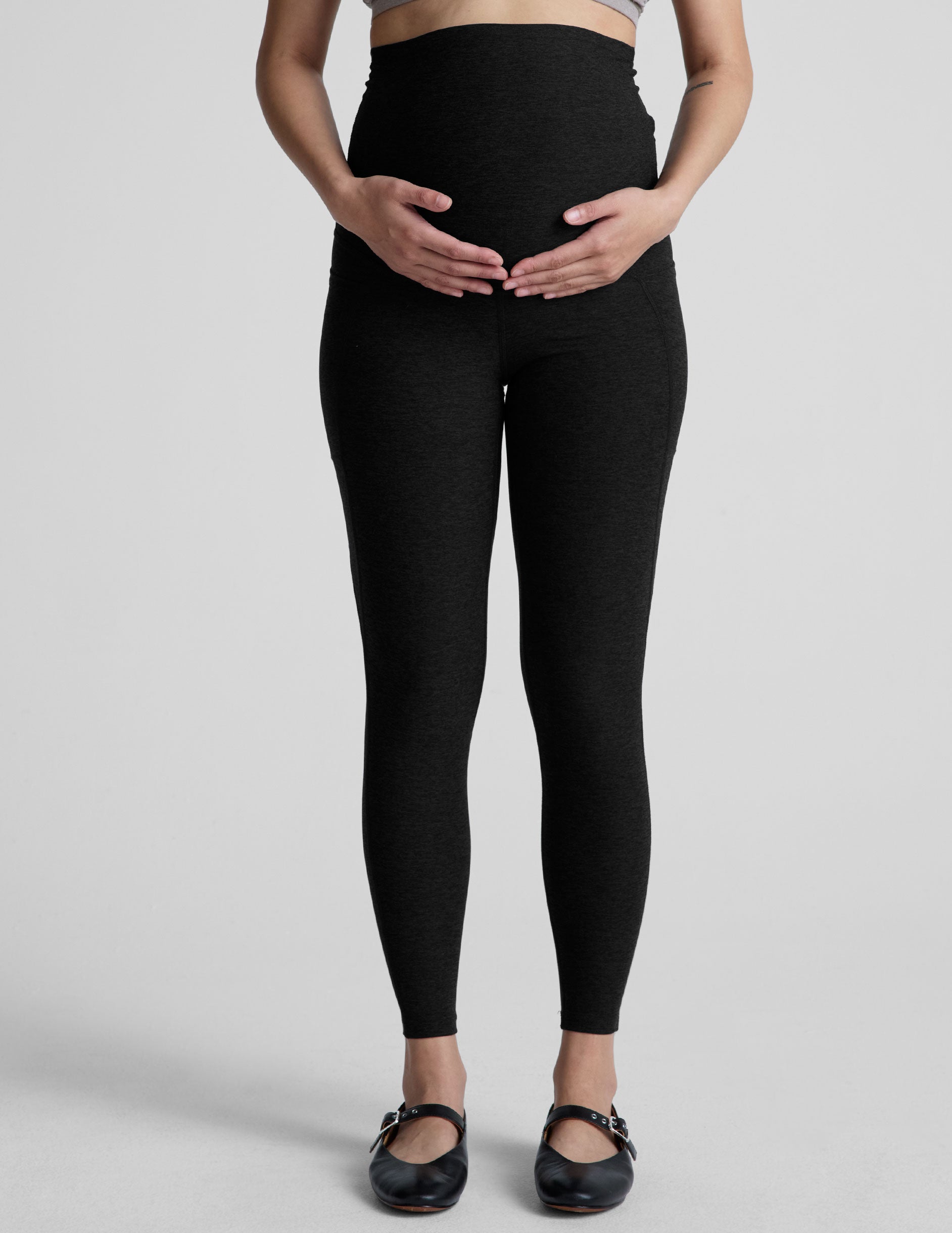 Spacedye Love the Bump Maternity Pocket Midi Legging - Image 2