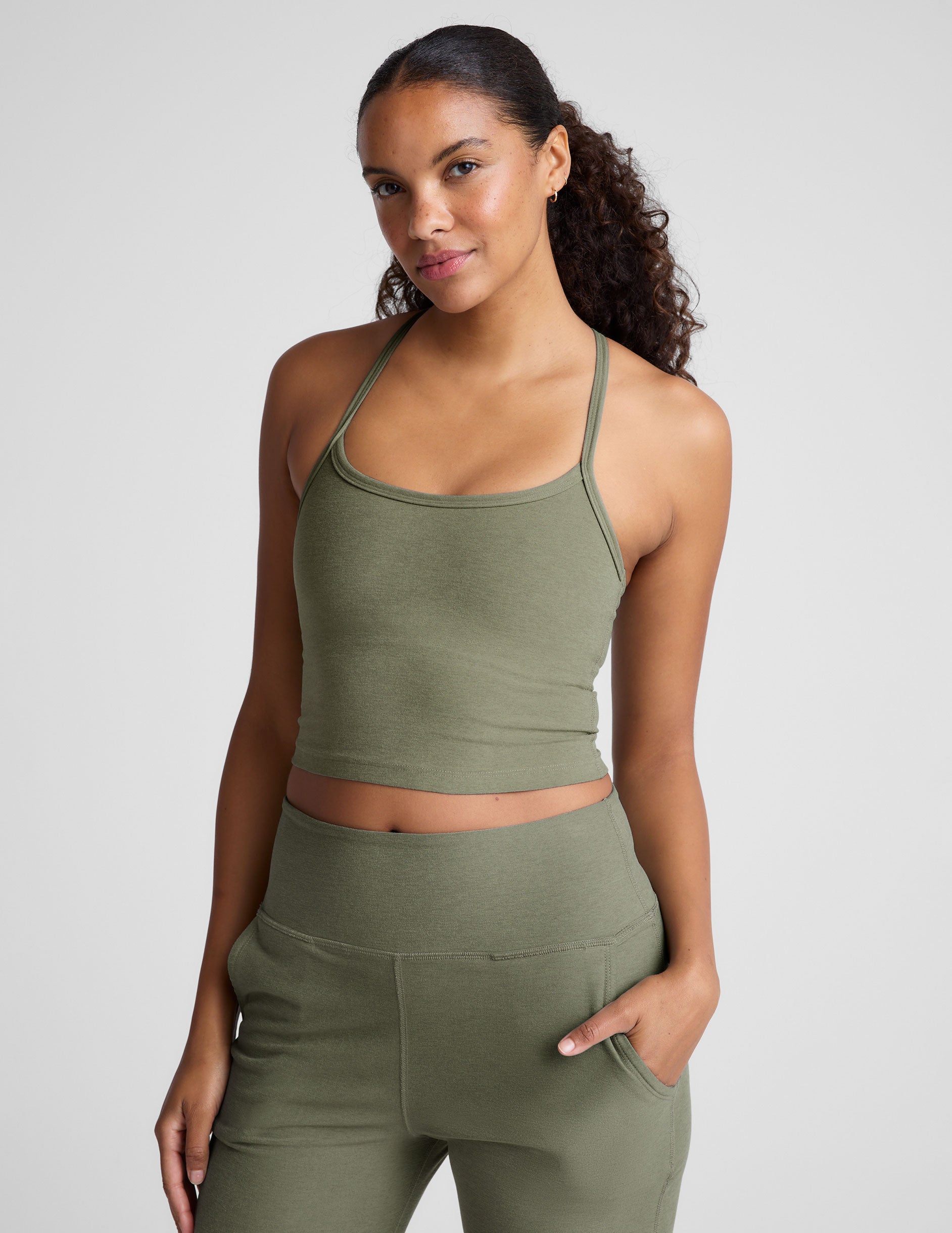Spacedye Slim Racerback Cropped Tank - Image 2