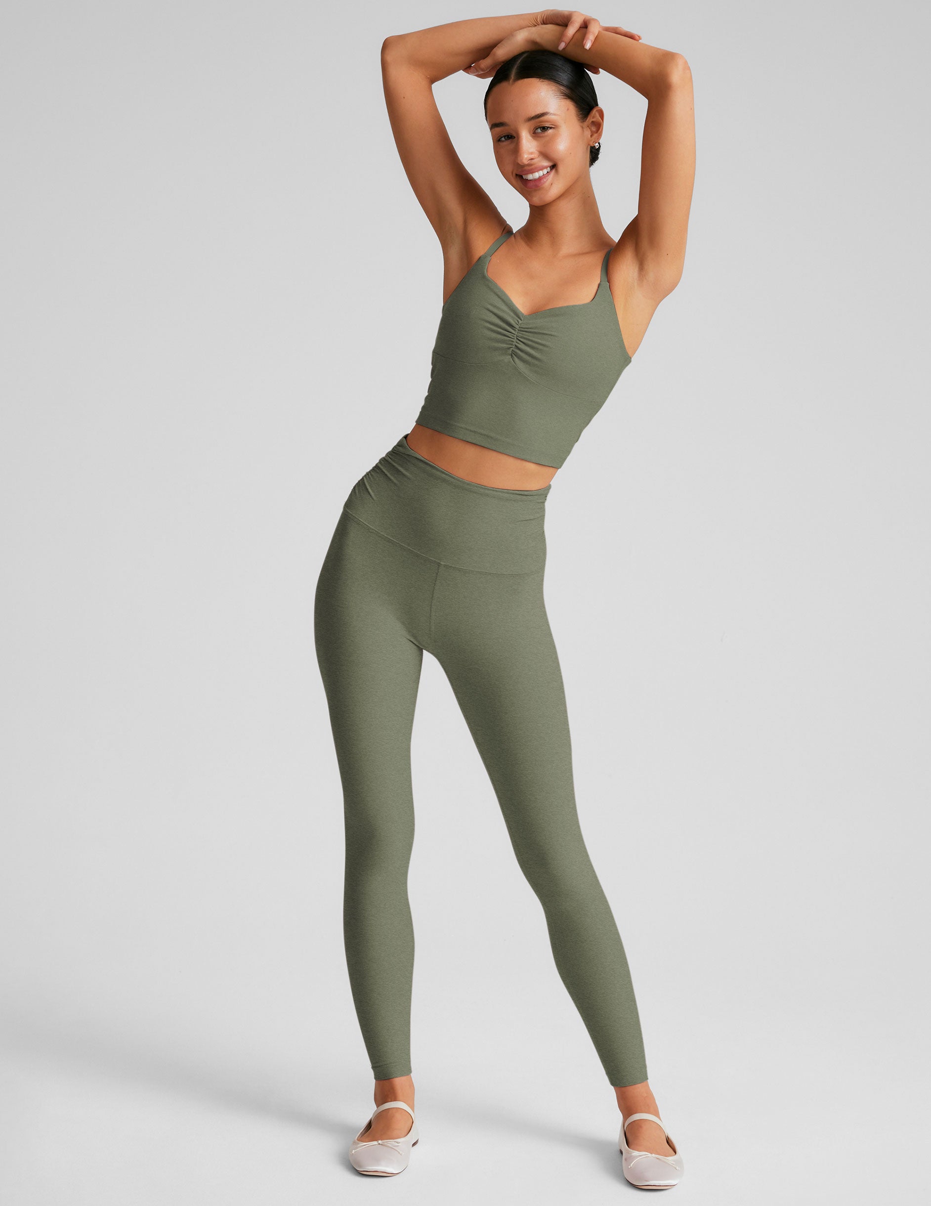 Spacedye Raise The Barre Shirred Cropped Tank - Image 4