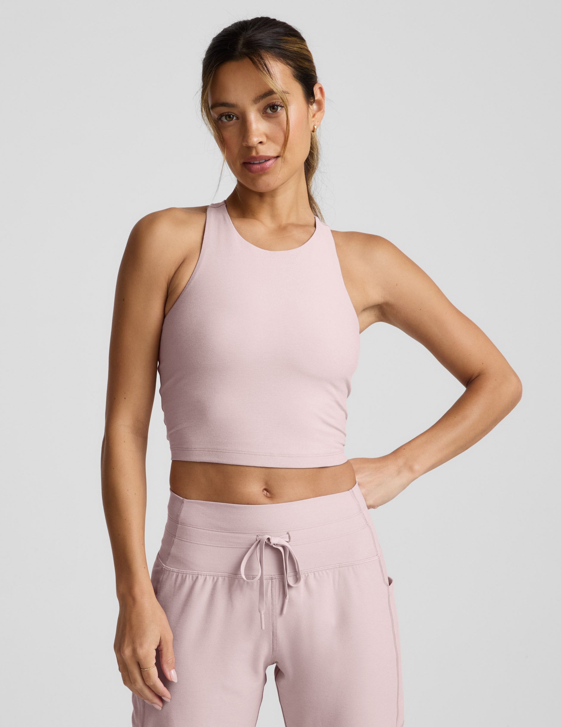 Spacedye High Neck Cropped Tank