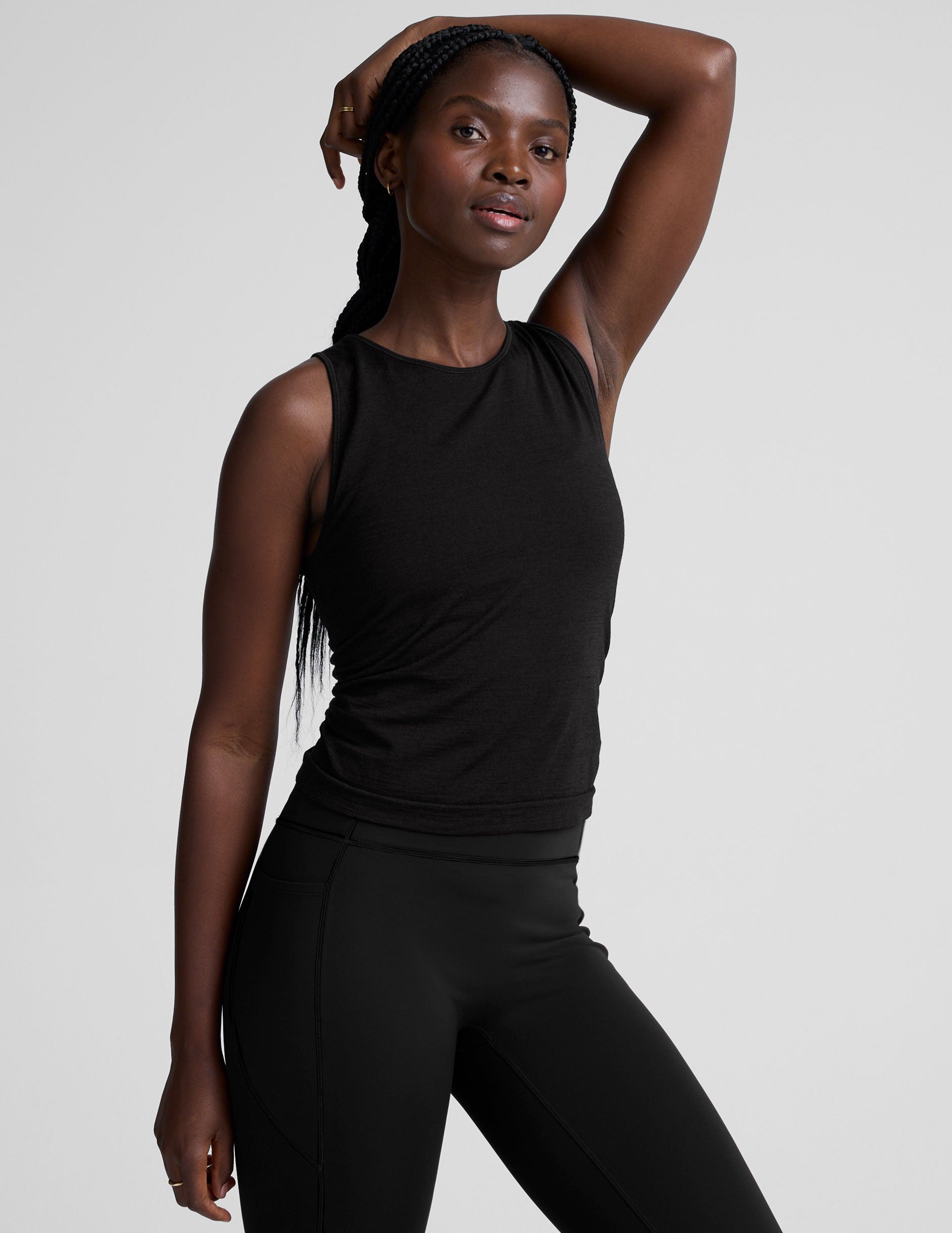 LuxeKnit Merino Wool Racerback Tank - Image 3