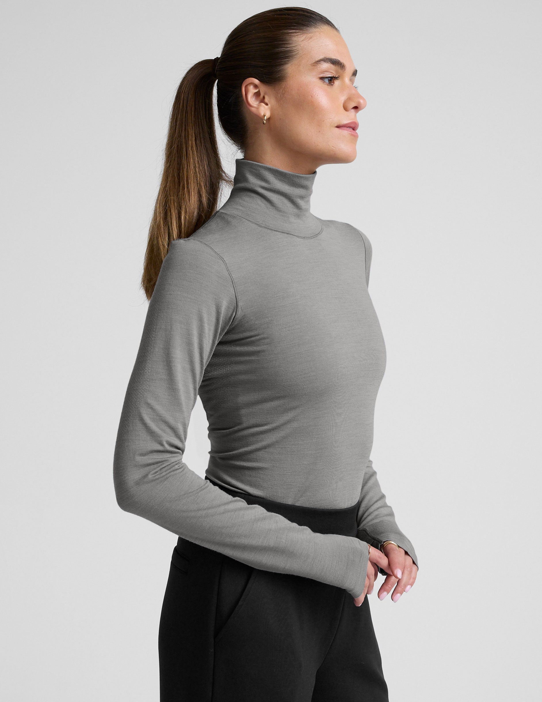 LuxeKnit Merino Wool Turtleneck - Image 2